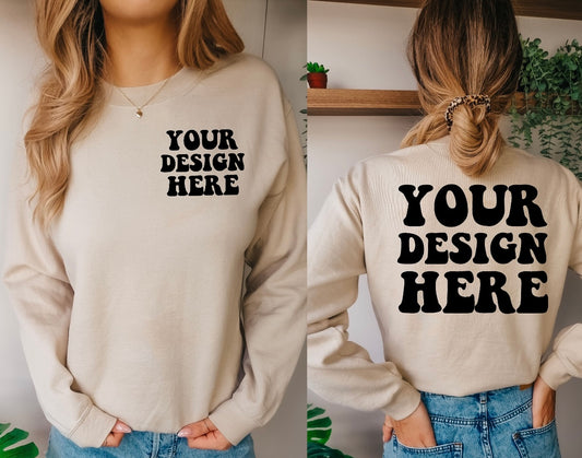 Custom 2 designs Sweatshirt